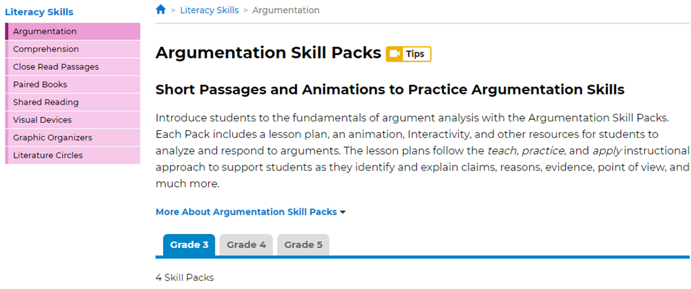 Hướng dẫn sử dụng bộ học liệu Argumentation Skills Packs